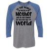 Unisex Triblend Three-Quarter Raglan T-Shirt Thumbnail