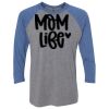 Unisex Triblend Three-Quarter Raglan T-Shirt Thumbnail