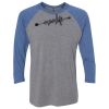 Unisex Triblend Three-Quarter Raglan T-Shirt Thumbnail