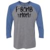 Unisex Triblend Three-Quarter Raglan T-Shirt Thumbnail