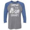 Unisex Triblend Three-Quarter Raglan T-Shirt Thumbnail