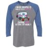 Unisex Triblend Three-Quarter Raglan T-Shirt Thumbnail