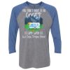 Unisex Triblend Three-Quarter Raglan T-Shirt Thumbnail