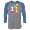 Unisex Triblend Three-Quarter Raglan T-Shirt Thumbnail