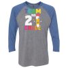 Unisex Triblend Three-Quarter Raglan T-Shirt Thumbnail