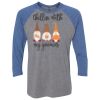 Unisex Triblend Three-Quarter Raglan T-Shirt Thumbnail