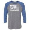 Unisex Triblend Three-Quarter Raglan T-Shirt Thumbnail