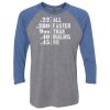 Unisex Triblend Three-Quarter Raglan T-Shirt Thumbnail