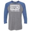 Unisex Triblend Three-Quarter Raglan T-Shirt Thumbnail