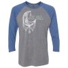 Unisex Triblend Three-Quarter Raglan T-Shirt Thumbnail