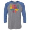 Unisex Triblend Three-Quarter Raglan T-Shirt Thumbnail