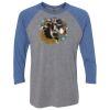 Unisex Triblend Three-Quarter Raglan T-Shirt Thumbnail