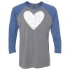 Unisex Triblend Three-Quarter Raglan T-Shirt Thumbnail