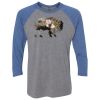 Unisex Triblend Three-Quarter Raglan T-Shirt Thumbnail