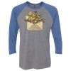 Unisex Triblend Three-Quarter Raglan T-Shirt Thumbnail