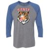 Unisex Triblend Three-Quarter Raglan T-Shirt Thumbnail