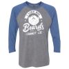 Unisex Triblend Three-Quarter Raglan T-Shirt Thumbnail