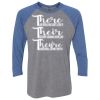 Unisex Triblend Three-Quarter Raglan T-Shirt Thumbnail