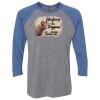 Unisex Triblend Three-Quarter Raglan T-Shirt Thumbnail