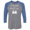 Unisex Triblend Three-Quarter Raglan T-Shirt Thumbnail