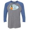 Unisex Triblend Three-Quarter Raglan T-Shirt Thumbnail