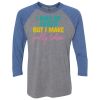 Unisex Triblend Three-Quarter Raglan T-Shirt Thumbnail