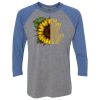 Unisex Triblend Three-Quarter Raglan T-Shirt Thumbnail