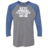 Unisex Triblend Three-Quarter Raglan T-Shirt Thumbnail