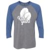 Unisex Triblend Three-Quarter Raglan T-Shirt Thumbnail