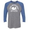 Unisex Triblend Three-Quarter Raglan T-Shirt Thumbnail