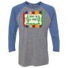 Unisex Triblend Three-Quarter Raglan T-Shirt Thumbnail