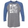 Unisex Triblend Three-Quarter Raglan T-Shirt Thumbnail