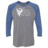 Unisex Triblend Three-Quarter Raglan T-Shirt Thumbnail