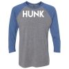 Unisex Triblend Three-Quarter Raglan T-Shirt Thumbnail