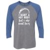 Unisex Triblend Three-Quarter Raglan T-Shirt Thumbnail