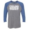 Unisex Triblend Three-Quarter Raglan T-Shirt Thumbnail