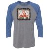 Unisex Triblend Three-Quarter Raglan T-Shirt Thumbnail