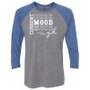 Unisex Triblend Three-Quarter Raglan T-Shirt Thumbnail