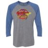 Unisex Triblend Three-Quarter Raglan T-Shirt Thumbnail