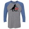 Unisex Triblend Three-Quarter Raglan T-Shirt Thumbnail