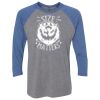 Unisex Triblend Three-Quarter Raglan T-Shirt Thumbnail