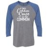 Unisex Triblend Three-Quarter Raglan T-Shirt Thumbnail