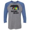 Unisex Triblend Three-Quarter Raglan T-Shirt Thumbnail