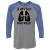 Unisex Triblend Three-Quarter Raglan T-Shirt Thumbnail