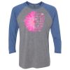 Unisex Triblend Three-Quarter Raglan T-Shirt Thumbnail