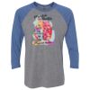 Unisex Triblend Three-Quarter Raglan T-Shirt Thumbnail