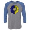 Unisex Triblend Three-Quarter Raglan T-Shirt Thumbnail