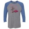 Unisex Triblend Three-Quarter Raglan T-Shirt Thumbnail