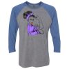 Unisex Triblend Three-Quarter Raglan T-Shirt Thumbnail