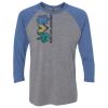 Unisex Triblend Three-Quarter Raglan T-Shirt Thumbnail